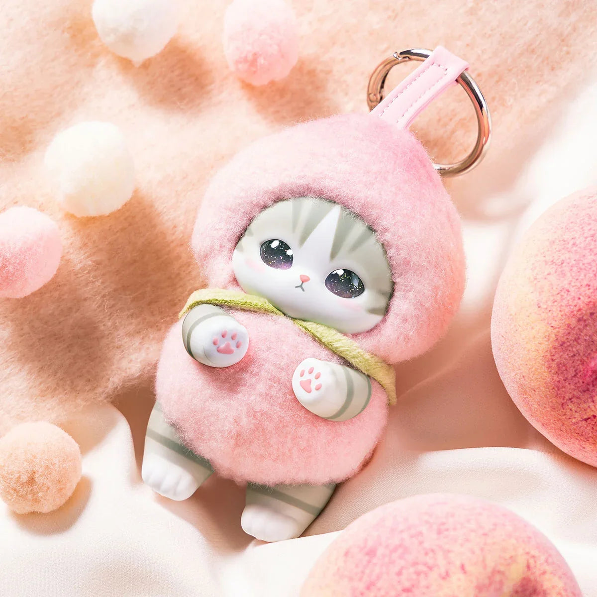 Japan Mofusand Kiramekko Fruity Kittens Series | Mofusand Cute Plush Doll with Plastic Face Keychain - Kawaii items Room Decoration Doll Mystery Box