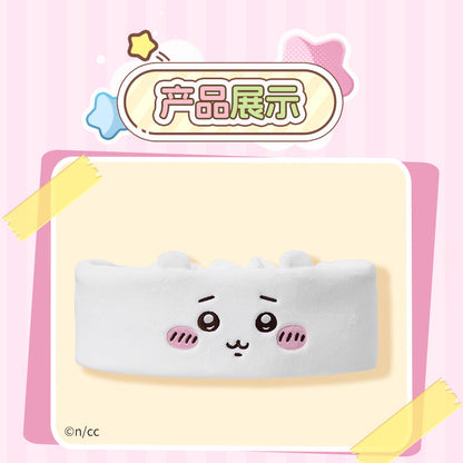 ChiiKawa X Miniso | ChiiKawa Hachiware Usagi Face Headband - Kawaii Make Up Washing Face Item Decoration  WinnieTheBirds Toy Shop