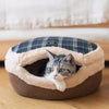 クラシックビンテージスタイル オレンジブラウン 冬用肉まん猫部屋 | 猫ハウス | 猫ベッド | キャットプレイグラウンド | ペット家具