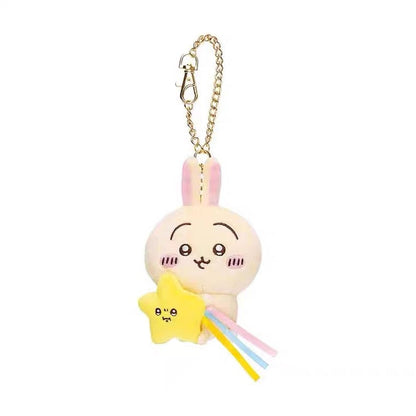 Japan ChiiKawa with Shooting Star | ChiiKawa Hachiware Usagi - Mini Plush Doll Keychain WinnieTheBirds Toy Shop