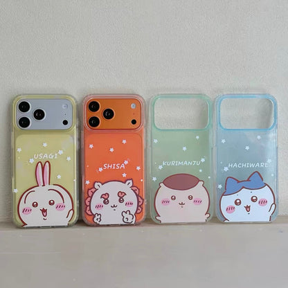 Japanese Cartoon ChiiKawa Gittler Colour Clear Case | Say Hi Kurimanju Rakko Shisa Furuhonya - Phone Case Samsung Galaxy S26 S25 S24 S23 S22 S21 FE Ultra Edge
