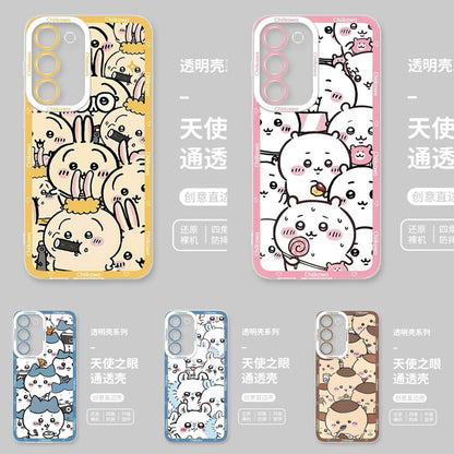 Japanese Cartoon Mofusand Full Sceen | Chiikawa Hachiware Usagi Momonga Kurimanju - Phone Case Samsung Galaxy S26 S25 S24 S23 S22 S21 FE Ultra Edge