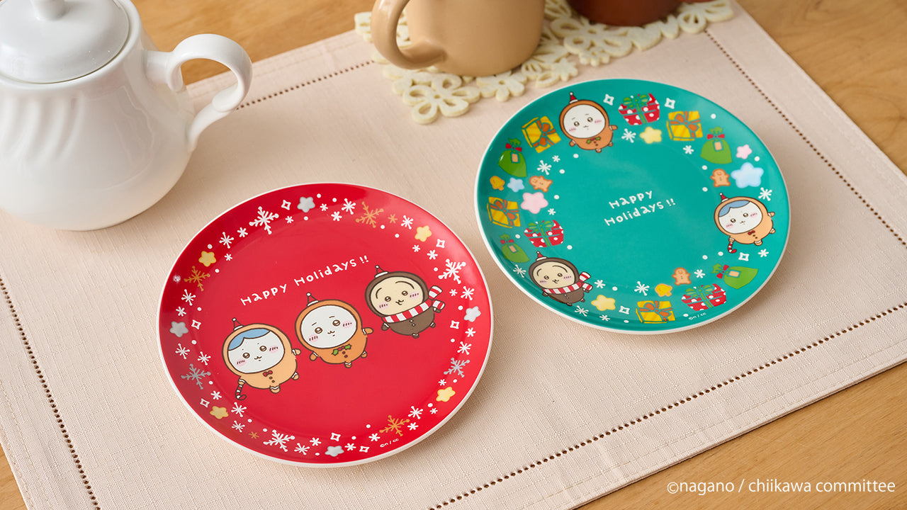 Japan ChiiKawa Christmas X Convenience Store Lottery | Prize A B C D E - ChiiKawa Hachiware Usagi Momonga Kurimanju Giant Plush Doll Cushion Keychain Plate Candle Crystal Ball Kawaii items Room Decoration WinnieTheBirds Toy Shop