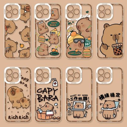 Cute Animal Capybara | Part3 8 Styles - iPhone Case PLUS SE2 XS XR X 11 12 13 14 15 16 16e 17 17e Pro Promax 12mini 13mini