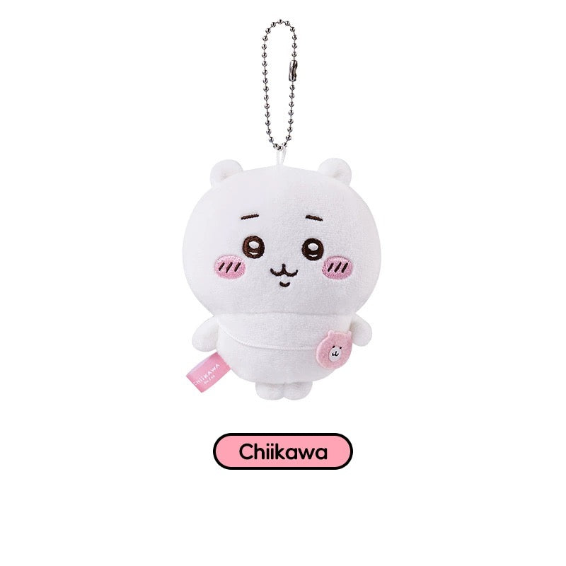 ChiiKawa X Miniso | ChiiKawa Hachiware Usagi Outing with Bag keychain - 10cm Mini Plush Doll Kawaii items Room Decoration doll  WinnieTheBirds Toy Shop