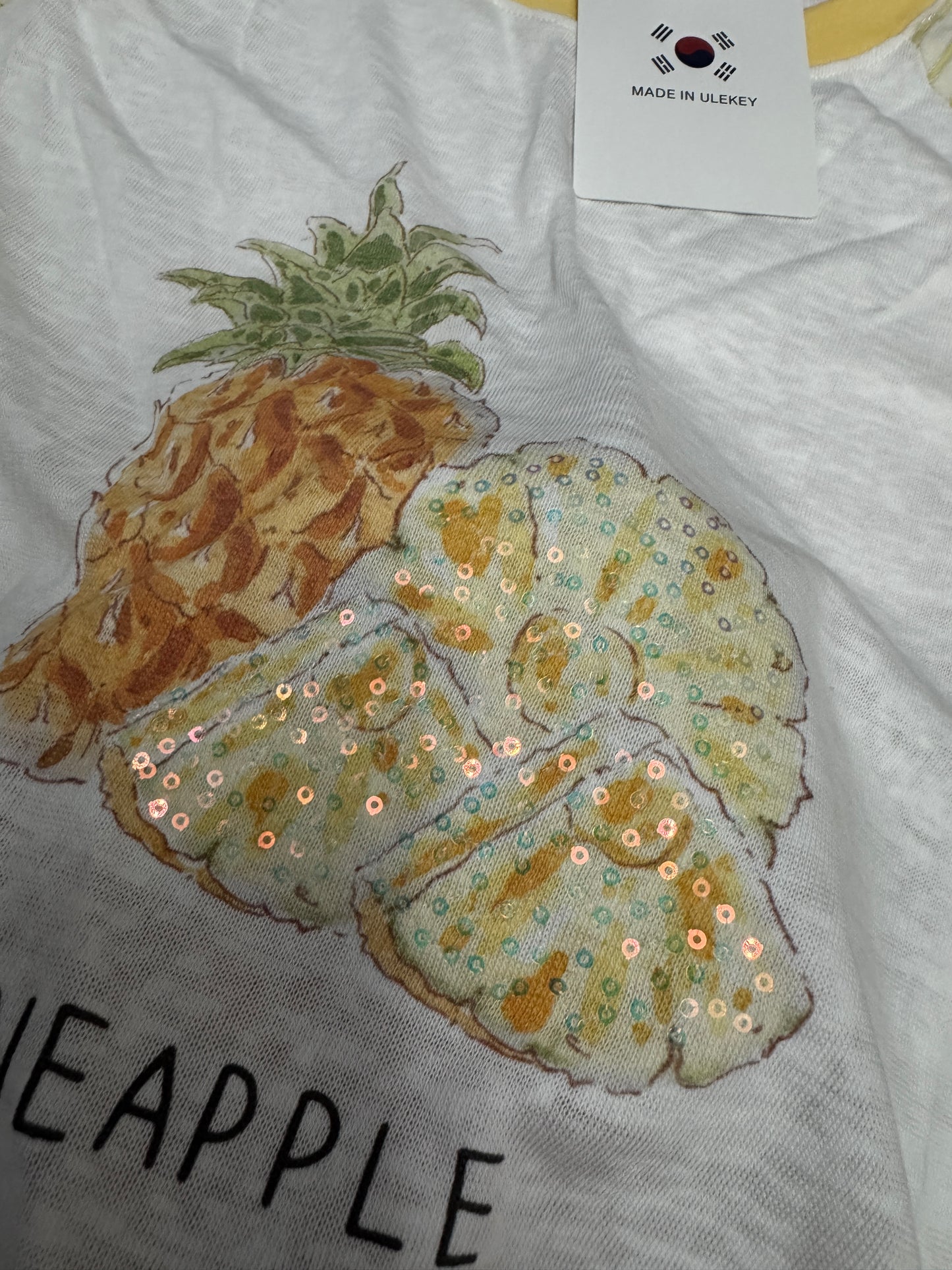 Korean Fashion Fruits Style T-Shirt Series | Bling Bling Pineapple - Kawaii Fashion Items