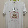Korean Fashion Cute Animals Style T-Shirt Series | Pearl Ribbon Apple with Teddy Bear & Rabbit - Kawaii Fashion Items