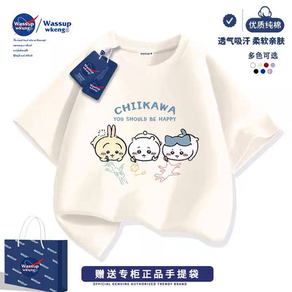 Japanese Cartoon ChiiKawa Casual Style T-Shirt Series | Chiikawa Hachiware Usagi Drawing Part 2 - Kawaii Fashion Items