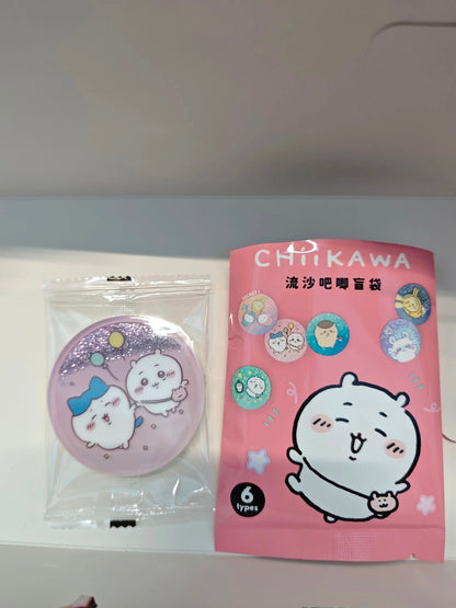 ChiiKawa X Miniso | ChiiKawa Hachiware Usagi Momonga Kurimanju Glitter Quicksand Badge Mystery Bag - Kawaii Items Room Decoration  WinnieTheBirds Toy Shop