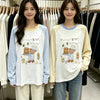 韓国ファッション かわいい動物スタイル 長袖 日焼け止めTシャツシリーズ | シェフクック パンケーキベアの午後 - かわいいファッションアイテム