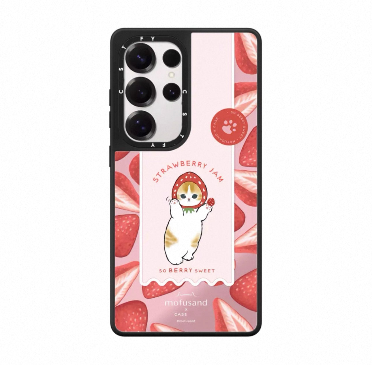 Cute Cartoon Mofusand | Strawberry Cat & Cosplay - Phone Case Samsung Galaxy S25 S24 S23 Ultra WinnieTheBirds Toy Shop