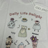 Korean Fashion Cute Style T-Shirt Series | Flower Tea Pots with Pearl - Kawaii Fashion Items