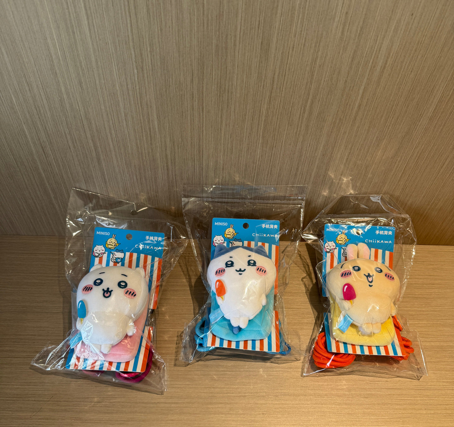 ChiiKawa X Miniso Hot Summer Series | ChiiKawa Hachiware Usagi Eating Popsicles Cute Plush Doll Phone Strap Adapter - Kawaii Items Room Decoration Doll
