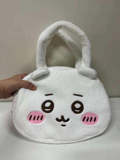 ChiiKawa X Miniso | ChiiKawa Hachiware Usagi Big Head Plush Bag - Kawaii items Room Decoration  WinnieTheBirds Toy Shop