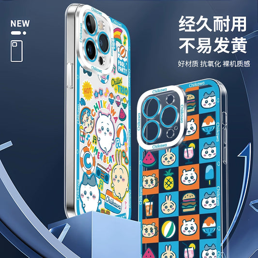 Japanese Cartoon ChiiKawa iPhone Case | Summer Time & Bee Sky Blue Ver 8 Styles - iPhone Case PLUS SE2 11 12 13 14 15 16 16e 17 17e Pro Promax 12mini 13mini