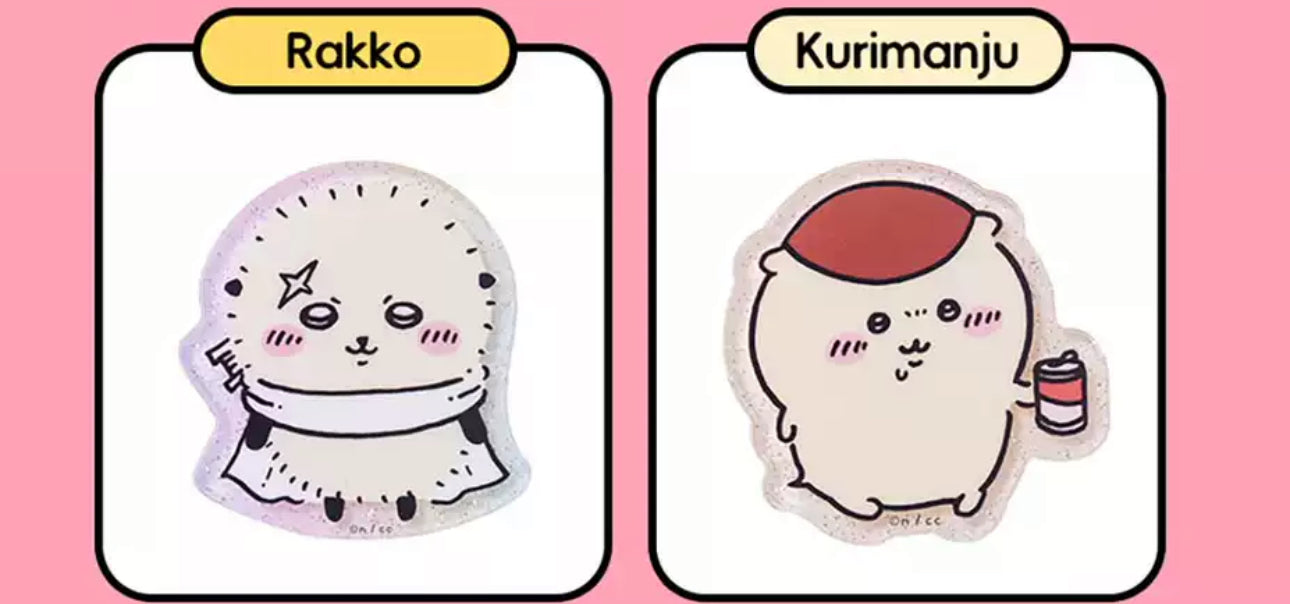ChiiKawa X Miniso | ChiiKawa Hachiware Usagi Momonga Kurimanju Rakko Magnet with Card - Kawaii Item Cute Accessories  WinnieTheBirds Toy Shop