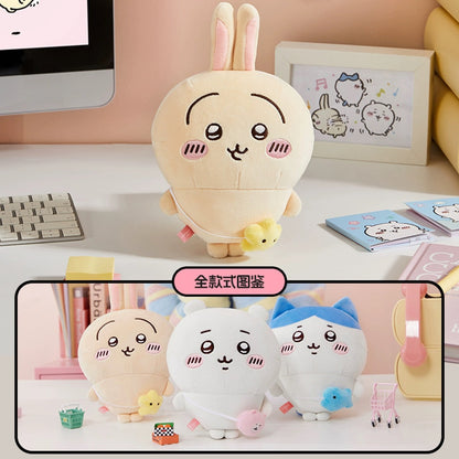 ChiiKawa X Miniso | ChiiKawa Hachiware Usagi Outing with Bag - 30cm Plush Doll Kawaii items Room Decoration doll
