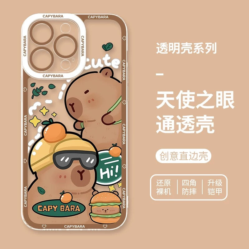 Cute Animal Capybara | Part3 8 Styles - iPhone Case PLUS SE2 XS XR X 11 12 13 14 15 16 16e 17 17e Pro Promax 12mini 13mini