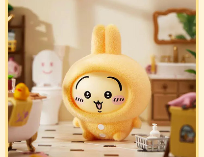 ChiiKawa X Miniso Plush Pajamas Party Series | ChiiKawa Hachiware Usagi Momonga Kurimanju Rakko Plastic Plush Doll Changing Face Mystery Box Kawaii Items Room Decoration doll  WinnieTheBirds Toy Shop