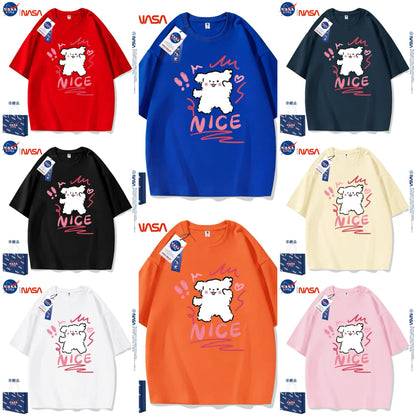 Cute Cartoon Doggie Maltese Puppy Style T-Shirt Series | Nice Wink Eyes Part1 - Kawaii Fashion Items for Child & Adult