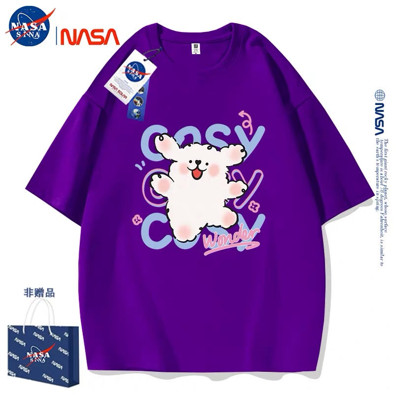 Cute Cartoon Doggie Maltese Puppy Style T-Shirt Series | Say Hello with Smile Part2 - Kawaii Fashion Items for Child & Adult