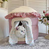 Circus Style | Red and White Cute Comfy Kitten Pet Bed Cat House Puppy Bed furniture