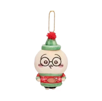 Japan ChiiKawa Merry Chrismas Edition | ChiiKawa Hachiware Usagi - Mini Plush Doll keychain WinnieTheBirds Toy Shop