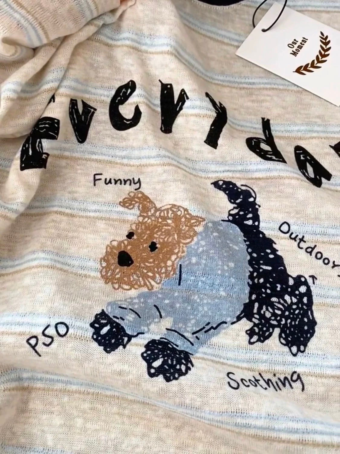 Korean Fashion Cute Animals Style T-Shirt Series | Everyday Puppy - Kawaii Fashion Items