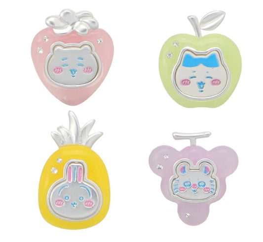 ChiiKawa X Miniso Fruit Market Series Fruit Market Earings | ChiiKawa Hachiware Usagi Momonga - Kawaii Items Room Decoration doll