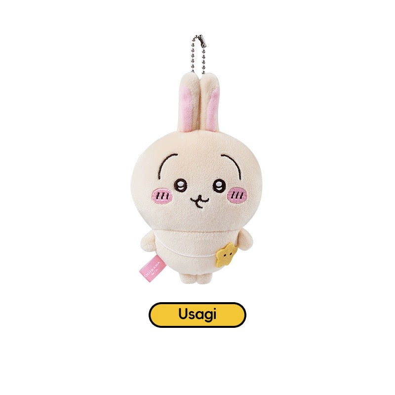 ChiiKawa X Miniso | ChiiKawa Hachiware Usagi Outing with Bag keychain - 10cm Mini Plush Doll Kawaii items Room Decoration doll  WinnieTheBirds Toy Shop