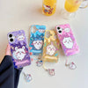 Japanese Cartoon ChiiKawa iPhone Laser Case with Strap | Happy Party Chiikawa Hachiware Usagi Momonga - iPhone Case PLUS SE2 XS XR X 11 12 13 14 15 16 16e 17 17e Pro Promax 12mini 13mini