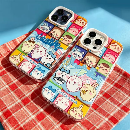 Japanese Cartoon ChiiKawa Laser Case | Sightseeing in City Day and Light - Phone Case Samsung Galaxy S26 S25 S24 S23 S22 S21 FE Ultra Edge