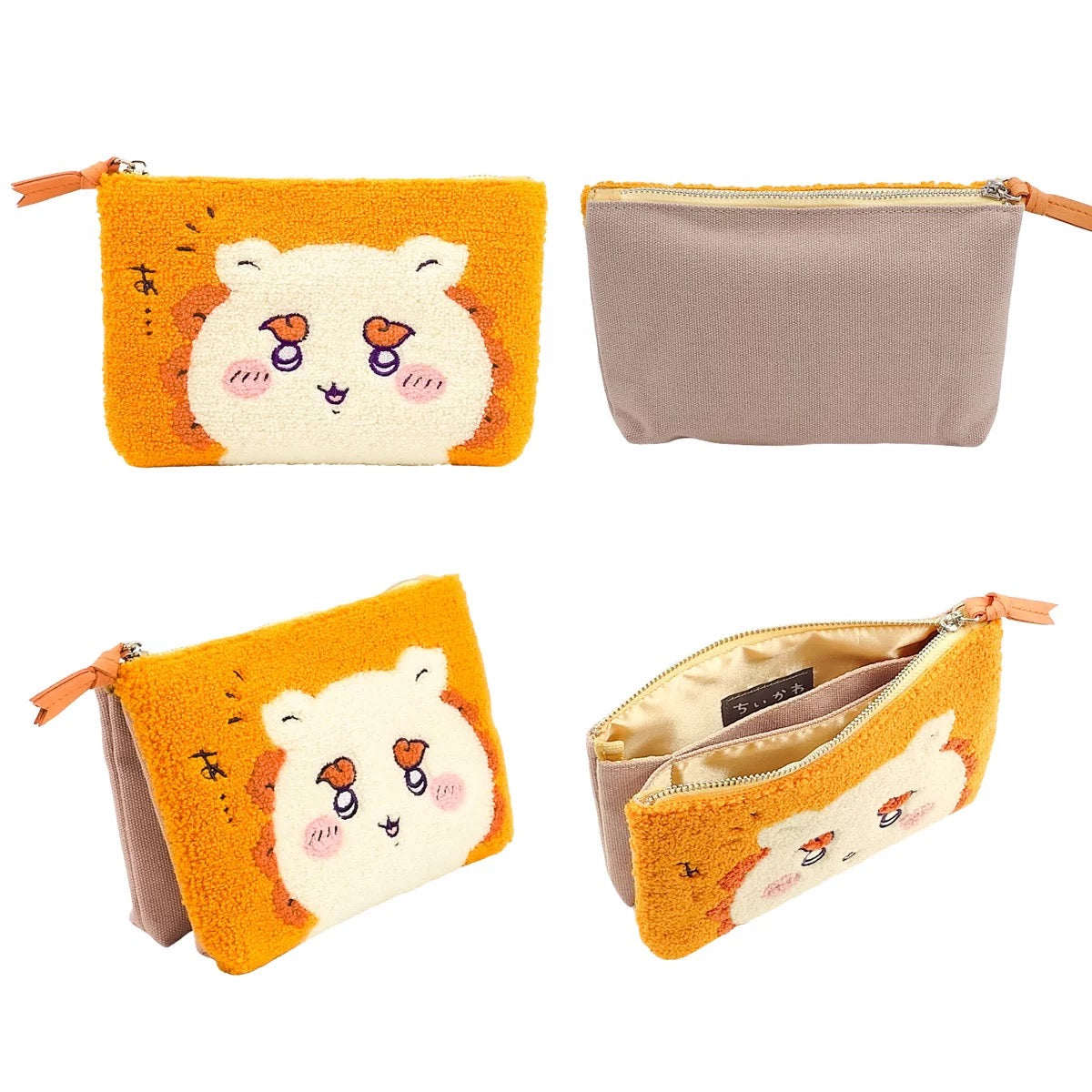 Japanese Cartoon Chiikawa Punch Needle Make Up Bag | ChiiKawa Hachiware Usagi Momonga Kurimanju Shisa Kani - Kawaii Plush Doll Purse Bag WinnieTheBirds Toy Shop