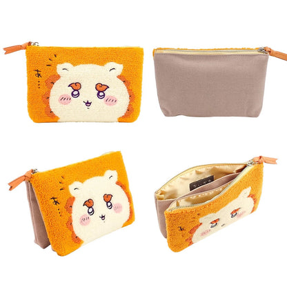 Japanese Cartoon Chiikawa Punch Needle Make Up Bag | ChiiKawa Hachiware Usagi Momonga Kurimanju Shisa Kani - Kawaii Plush Doll Purse Bag WinnieTheBirds Toy Shop