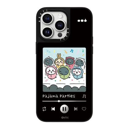 Japanese Cartoon ChiiKawa Mirror Phone Case | Pajamas Song & Hachiware Song - iPhone Case 12 13 14 15 16 17 Pro Promax
