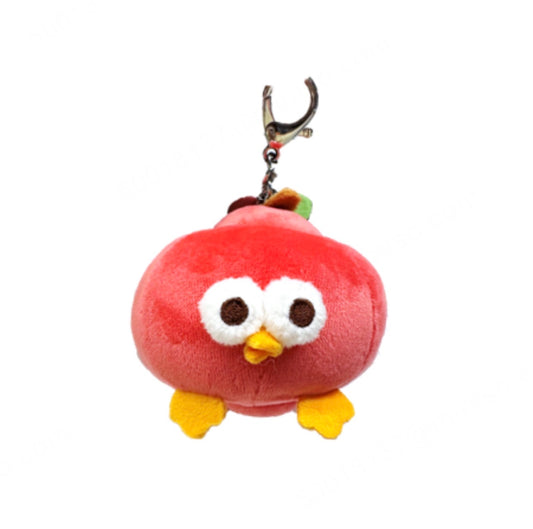 Lovely Chicken Fat Dundun Plush Doll Keychain | Vegipet Apple Chick - Children Gift Animal Mini Plush Doll