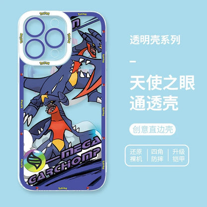 Japan Cartoon Pokemon Mega Evolution Anime | Metagross Scizor Latios Garchomp Rayquaza Lucario Charizard X Y Gardevoir - iPhone Case PLUS SE2 XS XR X 11 12 13 14 15 16 16e 17 17 17e Pro Promax 12mini 13mini