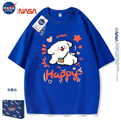 Cute Cartoon Doggie Maltese Puppy Style T-Shirt Series | Happy Dog Part1 - Kawaii Fashion Items for Child & Adult