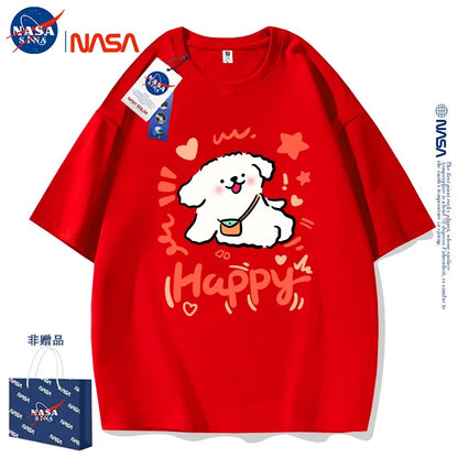 Cute Cartoon Doggie Maltese Puppy Style T-Shirt Series | Happy Dog Part1 - Kawaii Fashion Items for Child & Adult