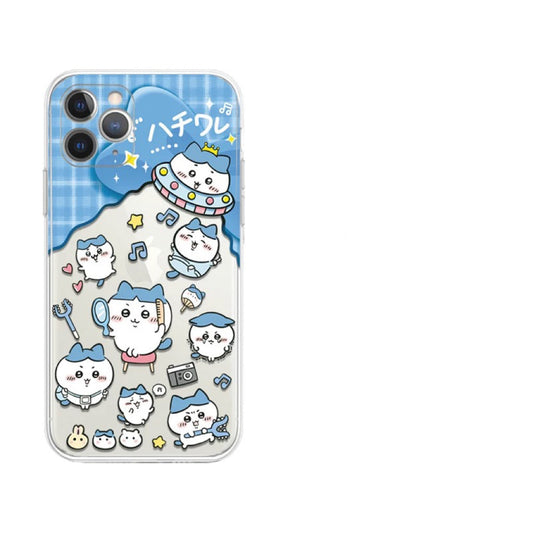 Japanese Cartoon ChiiKawa Hachiware Usagi UFO Clear - iPhone Case 11 12 13 14 15 16 Pro Promax WinnieTheBirds Toy Shop