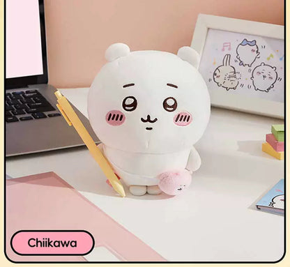 ChiiKawa X Miniso | ChiiKawa Hachiware Usagi Outing with Bag - 20cm Plush Doll Kawaii items Room Decoration doll  WinnieTheBirds Toy Shop