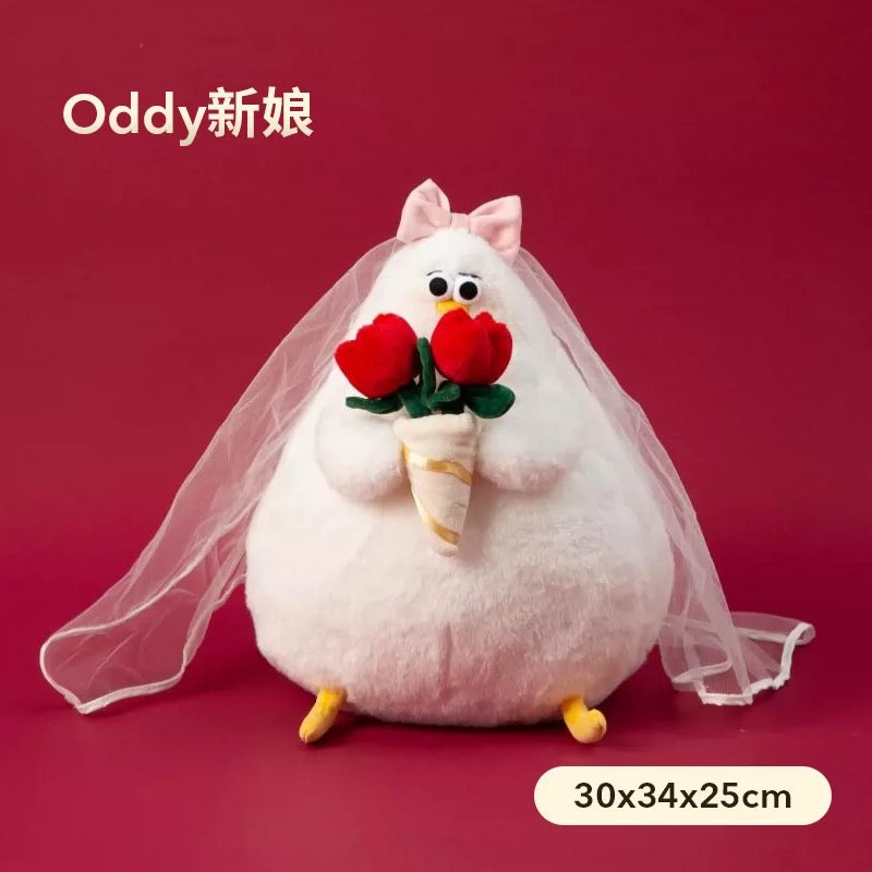 Lovely Seagull Fat Oddy Plush Doll | Wedding Series Oddy - Couple Gift Animal Plush Doll
