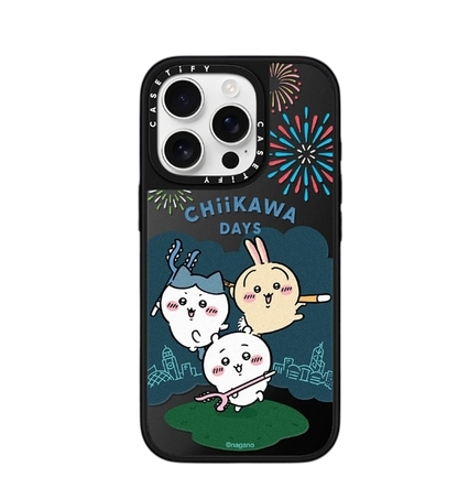 Japanese Cartoon ChiiKawa Mirror Phone Case | ChiiKawa Hachiware Usagi Chiikawa Days Version - iPhone Case 12 13 14 15 16 17 Pro Promax