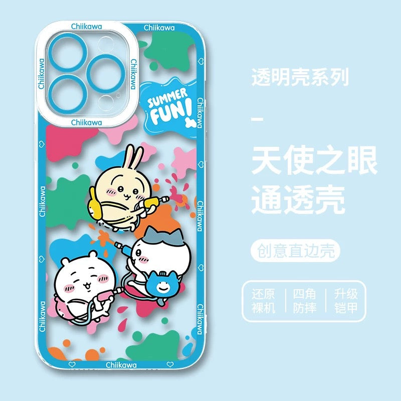 Japanese Cartoon ChiiKawa iPhone Case | Summer Time & Bee Sky Blue Ver 8 Styles - iPhone Case PLUS SE2 11 12 13 14 15 16 16e 17 17e Pro Promax 12mini 13mini