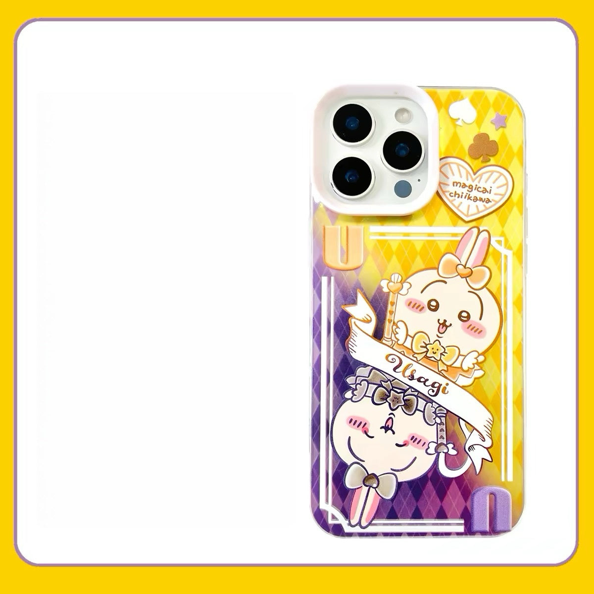 Japanese Cartoon ChiiKawa Dark & Magical Girl Laser Case | ChiiKawa Hachiware Usagi Momonga - Phone Case Samsung Galaxy S26 S25 S24 S23 S22 S21 FE Ultra Edge