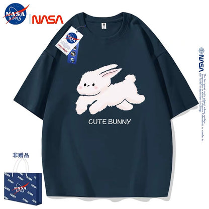 Cute Animals Rabbit Style T-Shirt Series | Cute Bunny Running Part1 - Kawaii Fashion Items for Child & Adult Matching outfits for Parents and Children