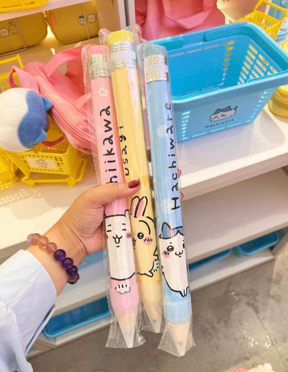 ChiiKawa X Miniso | ChiiKawa Hachiware Usagi Super Big HB Pencil - Kawaii items Room Decoration Stationery  WinnieTheBirds Toy Shop