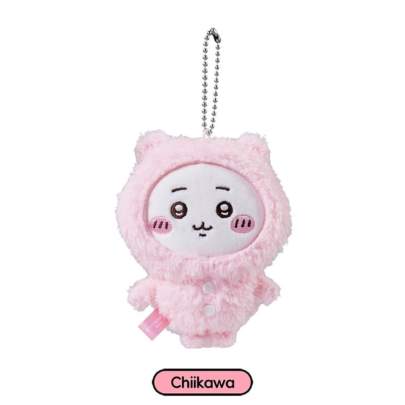 ChiiKawa X Miniso | ChiiKawa Hachiware Usagi Pajamas Keychain - Kawaii items Room Decoration doll  WinnieTheBirds Toy Shop