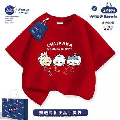 Japanese Cartoon ChiiKawa Casual Style T-Shirt Series | Chiikawa Hachiware Usagi Drawing Part 2 - Kawaii Fashion Items