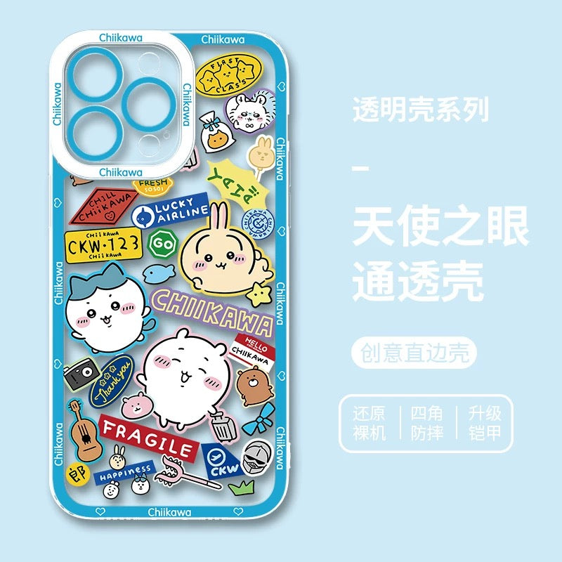 Japanese Cartoon ChiiKawa iPhone Case | Summer Time & Bee Sky Blue Ver 8 Styles - iPhone Case PLUS SE2 11 12 13 14 15 16 16e 17 17e Pro Promax 12mini 13mini